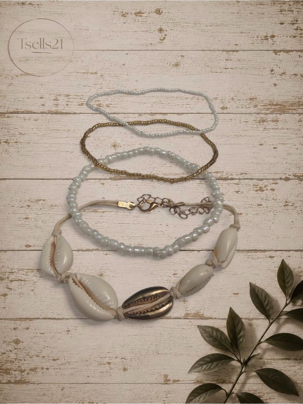 NWT Beachy Boho Anklet Set (4-Piece)
